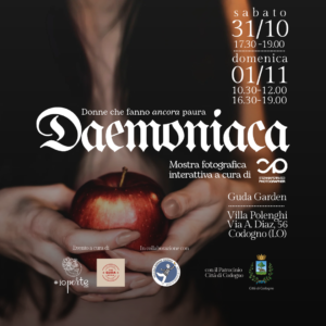 Copertina evento Daemoniaca 2026 mostra fotografica interattiva a partire dalle fotografie di Stefania Perrucci